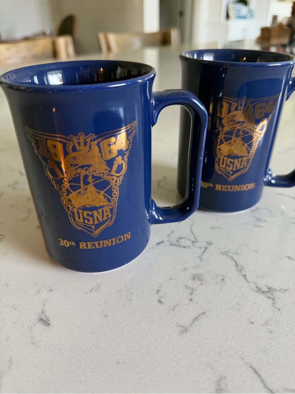 1964 USNA 30th Reunion Ceramic Mug - Set of 2